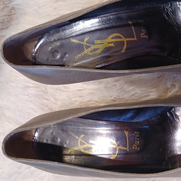 YSL vintage  satin  heels - Picture 4 of 15